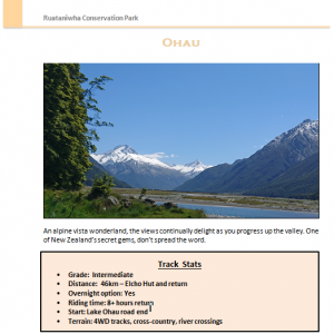 Ohau Guide Notes